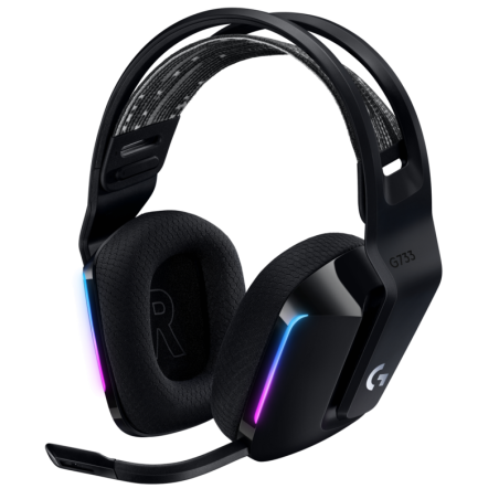 Logitech G G733 LIGHTSPEED Wireless RGB Gaming Headset Trådløs Høretelefoner Sort
